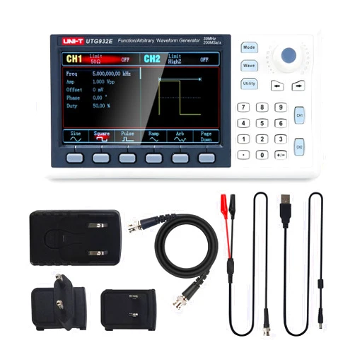 UNI-T UNI T UTG932E 30MHz Function Generator Arbitrary Waveform Signal Generator Dual-Channel 200MSa/s 14 Bits Frequency Meter