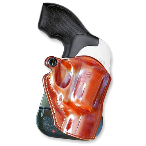 MASC Premium Leather OWB Paddle Revolver Holster with Open Top Fits, Smith & Wesson J-Frame 2