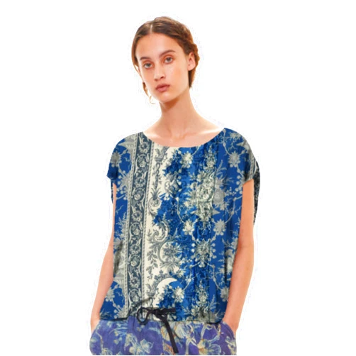 GARYGRAHAM422 Women's Scoop Neck Cocoon Top
