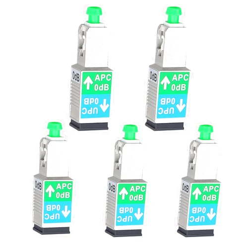 Fyboptwu 5pcs Fiber Optical Adapter SC Fiber Attenuator - SC/APC Male to SC/UPC Female Adapter SM Singlemode Hybrid Optical Fiber Convertor/Adapter/Coupler