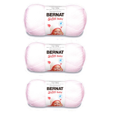 Bernat 166030-2001 Softee Baby Yarn - Solids - Pink