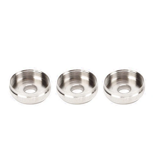 Walfront 3Pcs Trumpet Valve Silver Trumpet Valve Buttons Metal Silver Screw Piston for Trumpet Replacement (Trumpet Top Valve)