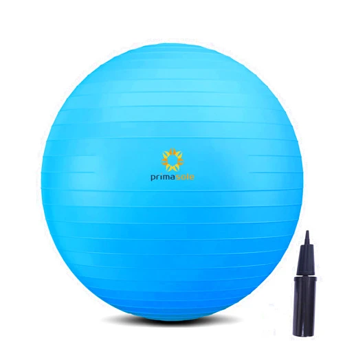 primasole Exercise Ball for Balance Stability Fitness Workout Yoga Pilates at Home Office & Gym, Birthing Ball for Pregnancy, Office Ball Chair, Multiple Sizes