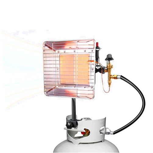 Vencino 13,000 BTU Propane Tank Top Heater, Outdoor and Patio Heater with Safety Shut-Off Valve & Tip-Over Switch, Perfect for Camping, Construction Sites, And Garages (Heater Only)