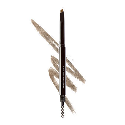 wet n wild Ultimate Eyebrow Retractable Definer Pencil, Ash Brown, Dual-Sided Brow Brush, Fine Tip, Shapes, Defines, Fills Brow Makeup