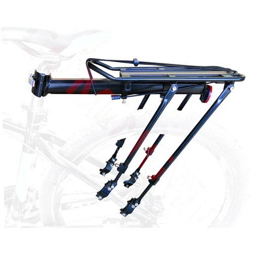 COMINGFIT 180lbs Capacity Solid Bearings Universal Adjustable Bicycle Luggage Cargo Rack