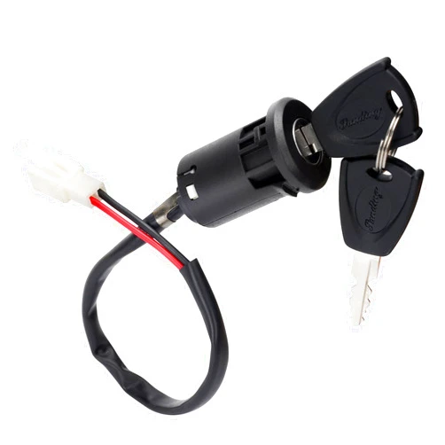 WEIYINGSI Ignition Key Switch Lock 2 Wire - Key Switch Starter Parts for Electric Trike and Scooter, Golf Carts, Bikes