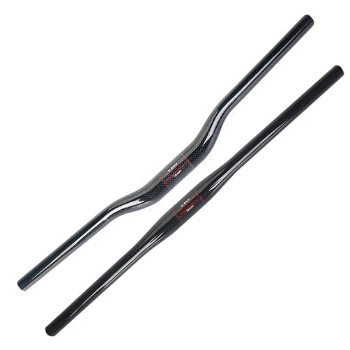 AdirMi Professional Level MTB Mountain Bike Bicycle Carbon Fiber Flat Bar/Riser Handlebar 31.8mm Super Light 580/600/620/640/660/680/700/720/740/760mm