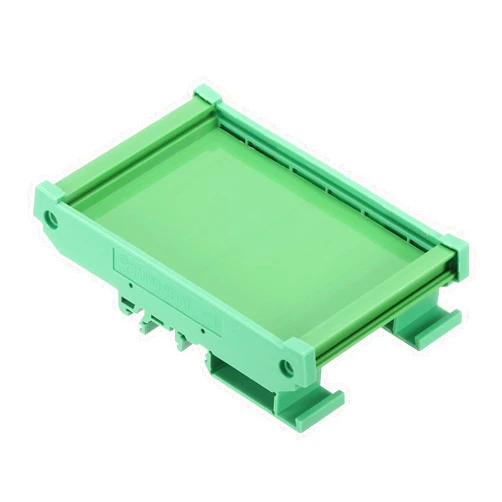 MECCANIXITY PCB DIN Rail Mount Carrier, Circuit Board Mounting Holder 100x70mm Green