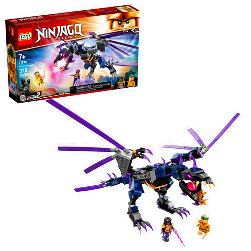 LEGO NINJAGO Legacy Overlord Dragon 71742 Ninja Playset Building Kit Featuring Posable Dragon Toy, New 2021 (372 Pieces)