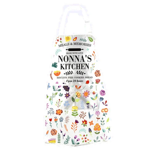 WCGXKO Nonna’s Kitchen Apron Italian Nonna Gift Nonna Grandma Gift Nonna Mother’s Day Gift