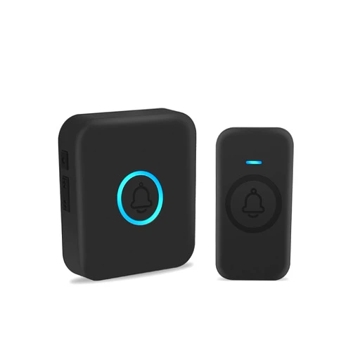 FOVKSUC Wireless Doorbell, Classroom Doorbell 1 Receiver + 1 Waterproof Button, with 60 Chimes 5 Levels Volume and LED Flash, 1000ft Range Door Bells for Homes Office Hospital