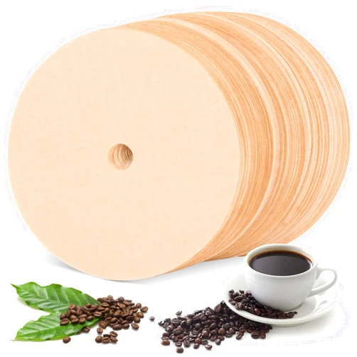 EIHFHIE 200 Pieces Unbleached Percolator Coffee Filters for Bozeman Percolator, 3.75In Disposable Coffee Filter Paper Suitable for Camping Home Office Coffee Shops Use (Brown)