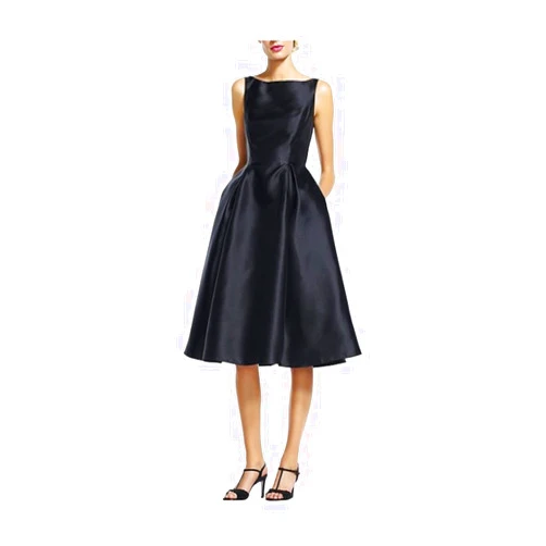 Adrianna Papell Women's Sleeveless Mid-Length Party Dress with V-Back