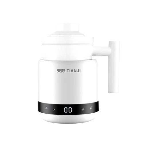 Tianji DGD06-06BD Mini Ceramic Electric Stew Health Pot, Smart Appointment Automatic Multi-function Slow Cooker, 600ml
