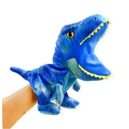 HooYiiok Plush Dinosaur Hand Puppets,Dinosaur Stuffed Animal Cute Soft Plush Toy Great Birthday Gift for Kids 11 inches Open Movable Mouth for Creative Role Play