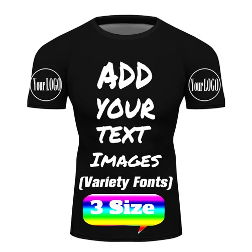 Zimperad Design Your Own Compression Trainning Top Front &Back &Sleeve Add Your Text