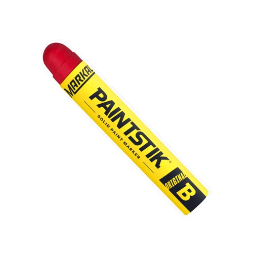 Markal 80222 B Paintstik Solid Paint Ambient Surface Marker, Red (Pack of 12), 11/16