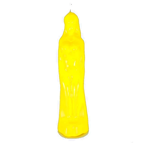 Transcendent Candles Yellow Female Figure Image Candle (Success, Road Opener, Communication, Friendship, Spells, Spellwork & Ritual Magic).