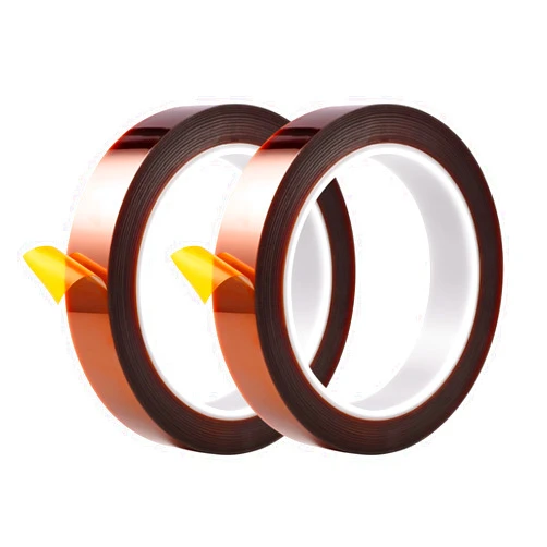 Highill Heat Tape Heat Tape for Sublimation Heat Resistant Tape Heat Transfer Tape 2Rolls 10mm X 33m 108ft No Residue,Adhesive Transfer Tape,Electronics,Soldering,Circuit Board
