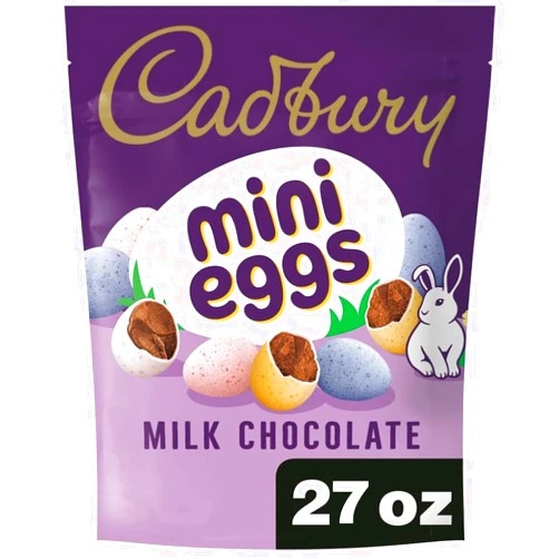 Taboom Bulk Cadbury Mini Eggs - 27 Oz Milk Chocolate Cadbury Eggs - Irresistible Easter Treats for Easter Egg Hunts Fun-Filled Celebrations Kids Adults