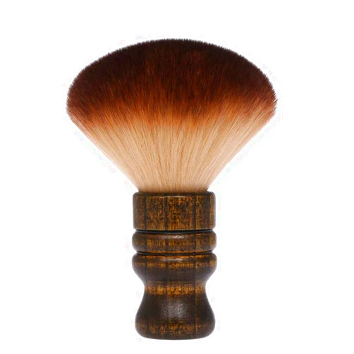Anself Large Neck Duster Brush Anself Soft Barber Face Cleaning Hairbrush Nylon Hair Wooden Handle Cutting Kits