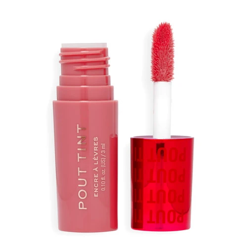 Revolution Beauty London Makeup Revolution, Pout Tint Lip Gloss, Lightweight & Buildable Formula, Gloss to Stain Finish, Sweet Pink, 0.1 Fl.Oz.