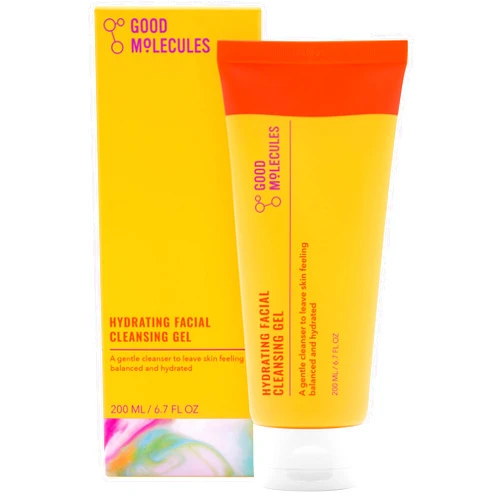 Good Molecules Hydrating Facial Cleansing Gel - Face Wash with Rosewater and Pineapple Extracts to Brighten, Cleanse, and Moisturize - Facial Cleanser, Skin Care