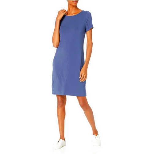 Amazon Essentials Women's Jersey Regular-Fit Ballet-Back t-Shirt Dress (Previously Daily Ritual)