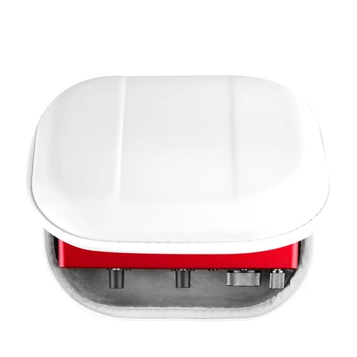GEEKRIA Audio Mixer Case, Compatible with Focusrite Scarlett 2i2 3nd Gen Audio Interface Hard Case, Protective Hard Shell Travel Carrying Bag (White)