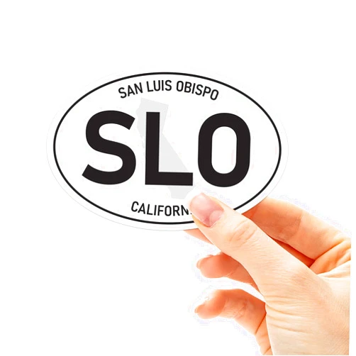 Sentinel Supply San Luis Obispo Bumper Sticker, SLO Central Coast California Decals for Hydroflask, Pismo Beach San Simeon Paso Robles Morro Bay Atascadero (Large - 4