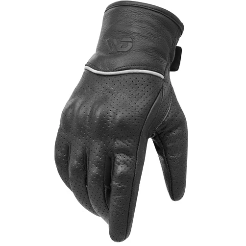 WD Motorsports Vegas Leather Motorcycle Gloves for Men & Women, Riding Gloves with Touchscreen & Knuckle Protection, Lightweight & Breathable Biker Gloves for BMX, ATV, MTB Riding & Road Racing