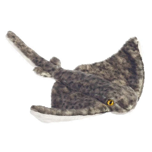 Aurora® Adorable Mini Flopsie™ Sting Ray Stuffed Animal - Mini Companions Ready for Playful Adventures - for Kids All Ages, Toddlers, Adults, and Families - Gray 10.8 Inches