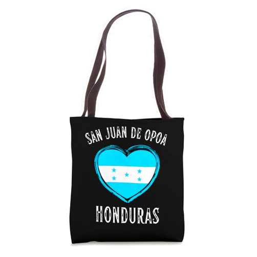 I Love Honduras San Juan De Opoa Designs Honduras Flag Heart San Juan De Opoa City Tote Bag