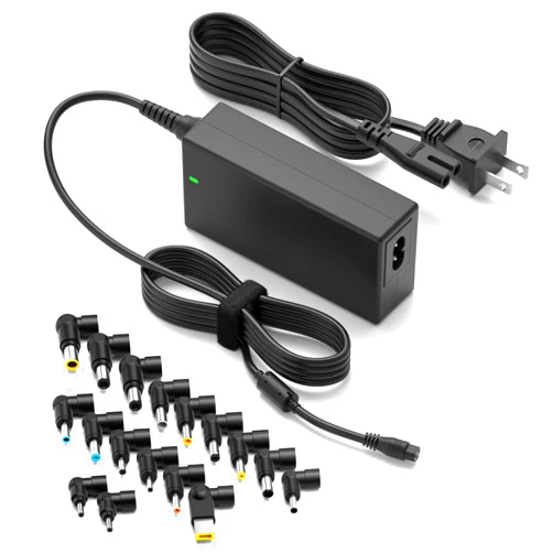 ZOZO Universal Laptop Charger 90W AC Adapter for HP Dell Gateway Toshiba Lenovo Acer ASUS Samsung Sony Ultrabook Chromebook DC Output 12V 16V 18.5V 19V 19.5V 20V Power Supply Cord with 17 tips