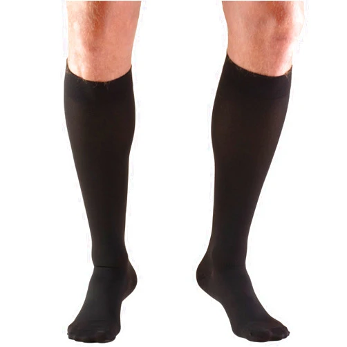 Truform 15-20 mmHg Compression Stockings for Men and Women, Knee High Length, Closed Toe