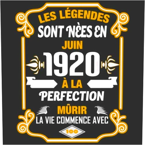Amandine Doubarant,Légendes Anniversaire Les Légendes Sont Nèes En Juin 1920 À La Perfection Mûrir La Vie Commence Avec 100: Livre d'or - Son Jubilé Livre à Personnaliser pour les ... Decoration idée - Thème: Or (French Edition)