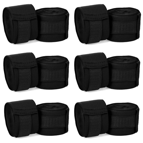 Junkin 6 Pairs Boxing Hand Wraps Boxing Wraps Wrist Wraps Boxing 180 Inch Handwraps for Men Women Kickboxing Muay Thai Boxing MMA