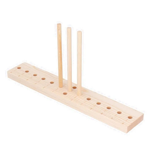 HEEPDD Bow Maker, Oak Bow Making Tool with 3 Long Stick Lightweight Portable Ribbon Bow Maker DIY Bow Making Tool for Ribbon Wreaths Hair Bows Ribbon Crafts
