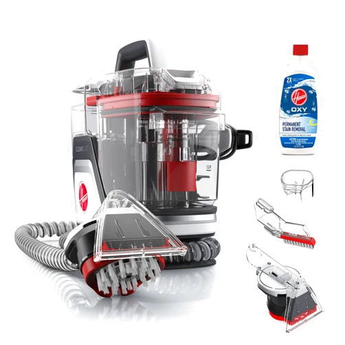 Hoover CleanSlate Plus Carpet & Upholstery Spot Cleaner, Stain Remover, Portable, With Spin Scrub Tool, FH14052, White