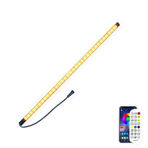 LONGRUNNEW Gepas LONGRUNNEW Replacement 11.8'' LED Light Strip Color Changing for Waterfall Spillway Pool Fountain with Adapter, Remote Control Designed