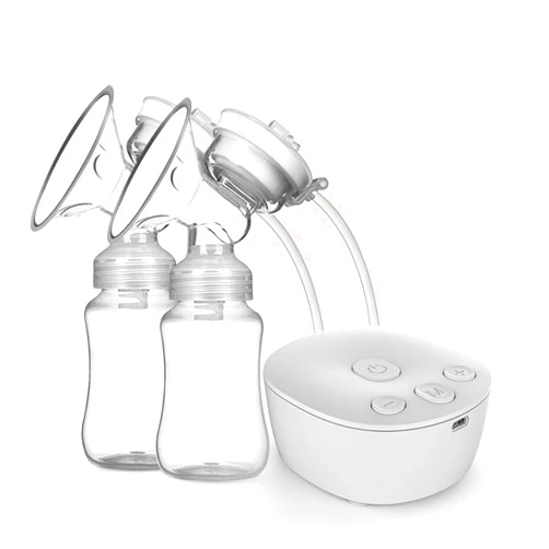 TENETOP Double Electric Breast Pump with 3 Modes & 9 Adjustable Suction Levels, Anti-Backflow Design, BPA-Free Material, and USB Rechargeable for Comfortable and Convenient Milk Collection