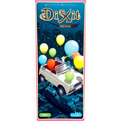 Libellud Dixit Mirrors Board Game Expansion - Unveil a Fantastical Reflection of Society! Creative Storytelling Game, Family Game for Kids & Adults, Ages 8+, 3-6 Players, 30 Min Playtime, Made by Libellud