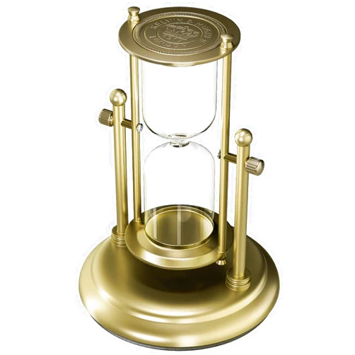 SuLiao Empty Hourglass Fillable, Brass 360° Rotating DIY Sand Timer, Unity Sand Hourglass for Wedding Ceremony Set, Large Antique Without Sand Clock Sandglass for Desk Home Office Decorative