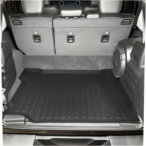 EcoLiner USA Premium Cargo Liner for Jeep Wrangler 4xe 2021-2024 - 100% Protection - Custom Fit Car Trunk Mat - All-Season Black Cargo Mat - 3D Shaped Laser Measured Trunk Liners for Jeep Wrangler 4xe
