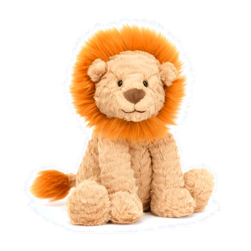 Jellycat Fuddlewuddle Lion Stuffed Animal, Medium 9 inches - Big Cat Plush Toy - Classic Children's Gift