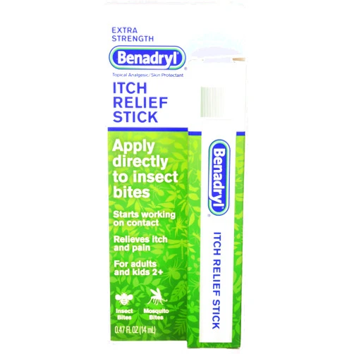 Benadryl Itch Relief Stick, Extra Strength, 2 pk