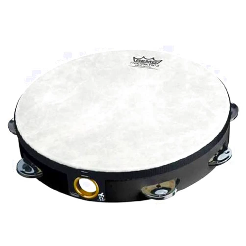 Remo Fiberskyn Tambourine - Quadura Black, 10