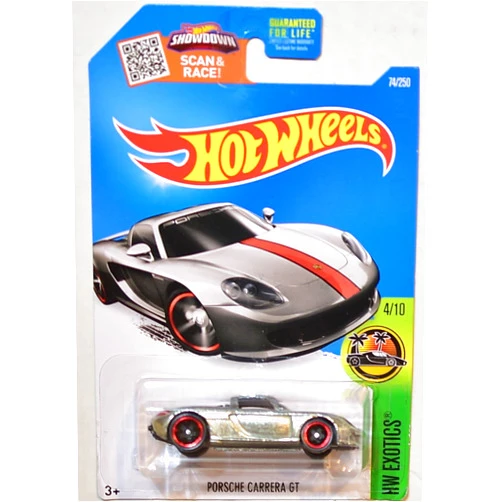 HOT WHEELS PORSCHE CARRERA GT ZAMAC HW EXOTICS 74/250 RARE