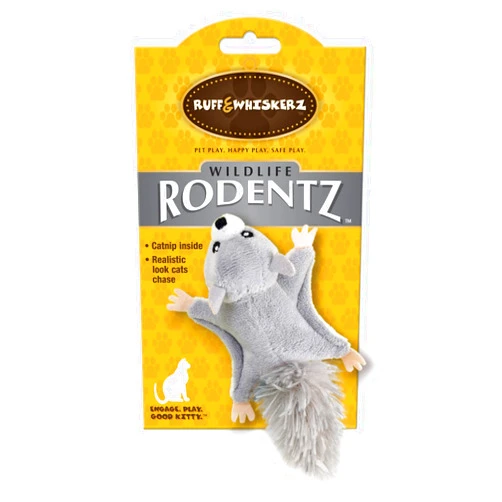 Ruff & Whiskerz Rodentz Squirrel Catnip Cat Toy